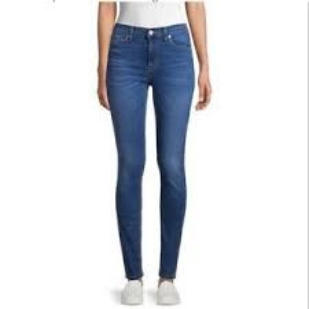 Hudson Natalie Mid Rise Super Skinny Mid Rise Tailor Fit Designer Jean Sz27